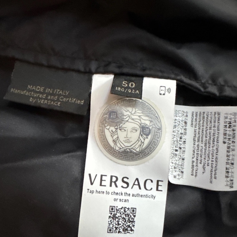 Versace Elegant Black Satin Jacket - image 3